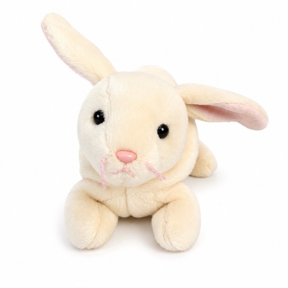 Ty Other - Ty Beanie Babies Nibbler Rabbit Bunny Plush White Vintage Stuffed Animal Toy
